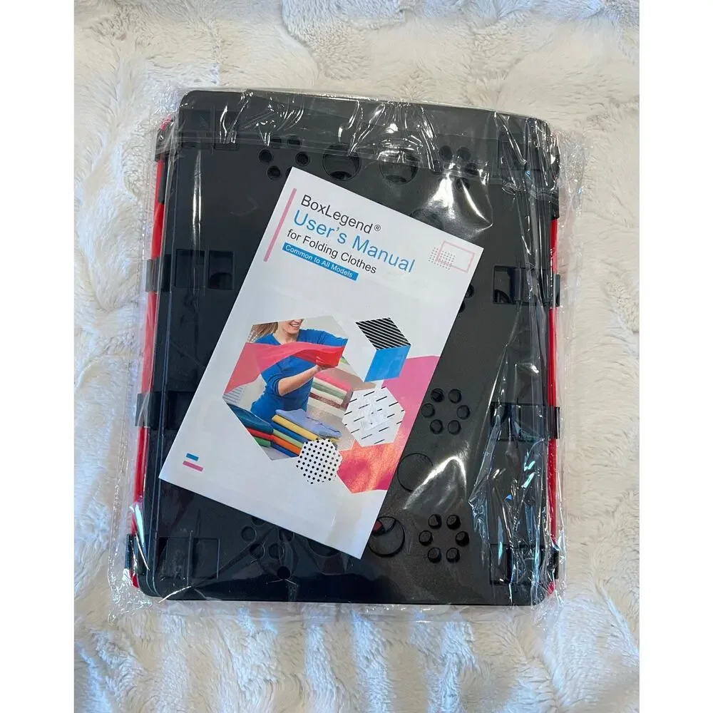 NEW BoxLegend Folding Clothes Black Red Plastic Commercial Store Retail Folder